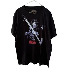 The Walking Dead Michonne Jinx Graphic T Shirt Size Medium Black Crew Neck